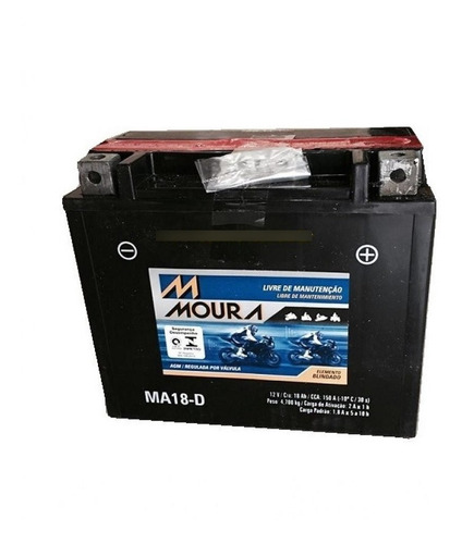 Bateria Moura Yamaha Royal Star 1300 Ma18-d + Nf-e