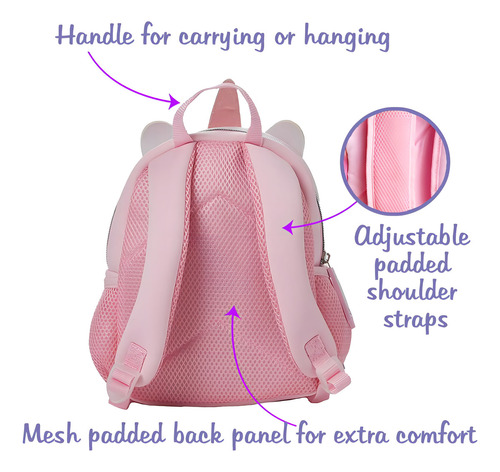 Minimochila Crayola De Neopreno Con Forma De Unicornio Para Niñas Y Niños Pequeños, Marcadores Y Bloc De Notas, 10 Pulgadas, Rosa