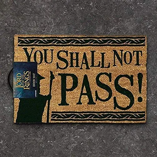 Pyramid Gandalf You Shall Not Pass Felpudo De Entrada