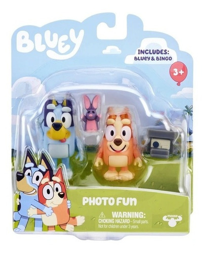 Figura Bluey Con Bingo Photo Fun Con Accesorios - Premium