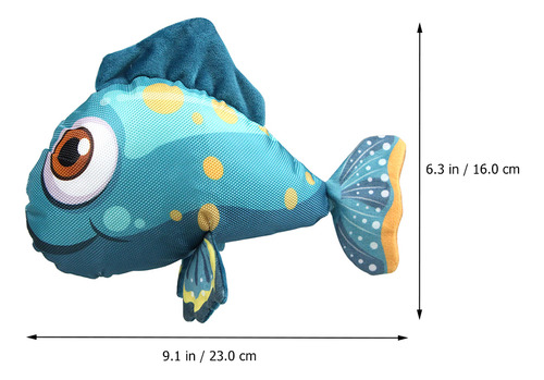 Juguete De Peluche Interactivo Con Forma De Pez Para Perro Q