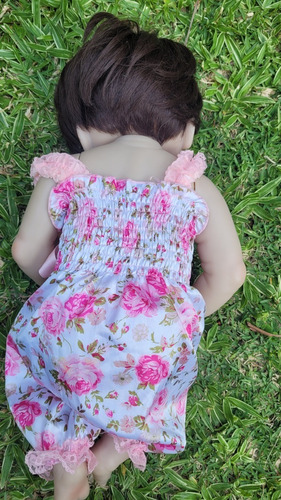 Boneca Bebe Reborn Cabelo Castanho Ótimo Estado (Usado)