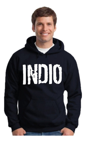 Buzo Negro Indio Solari - Canguro - Hoodie - Unisex 