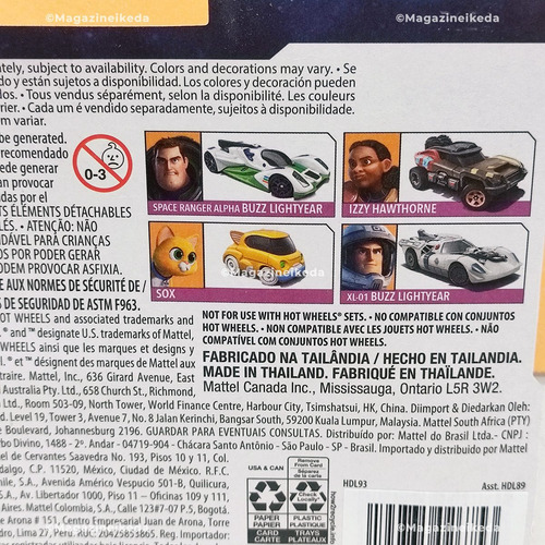 Carro Hot Wheels Disney Lightyear Xl-01 Buzz Hdl93 Mattel C