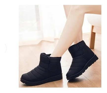 Imagen 6 de 7 de Zapatos Mujer Botin De Mujer Con Chiporro Botas De Invierno