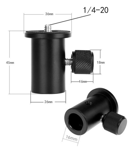 Adaptador De Montaje Del Convertidor Del Soporte De La 16 Mm