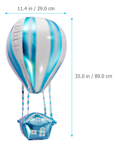 Paquete De Globos Aerostáticos De Helio Hot Foil, 4 Unidades