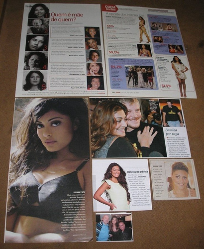Juliana Paes _ Lote 02 De Muitos Recortes Originais (Usado)