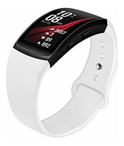 Malla Para Smartwatch Gear Fit2 Fit2 Pro Silicona Blanco L