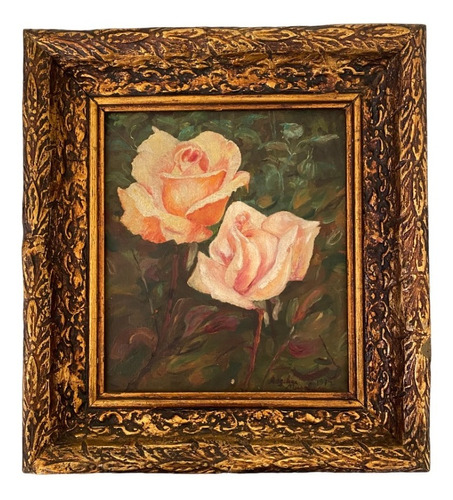 Pintura Al Óleo: Angélica Musalem, Jardín De Rozas, 1979