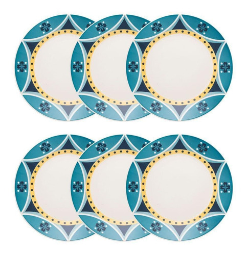 Set de 06 platos planos Sintra, 26 cm, biona/Oxford