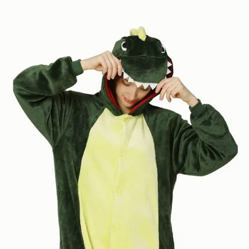 Pijama Dinosaurio Hombre Dama Ropa Para Dormir Mujer Niños