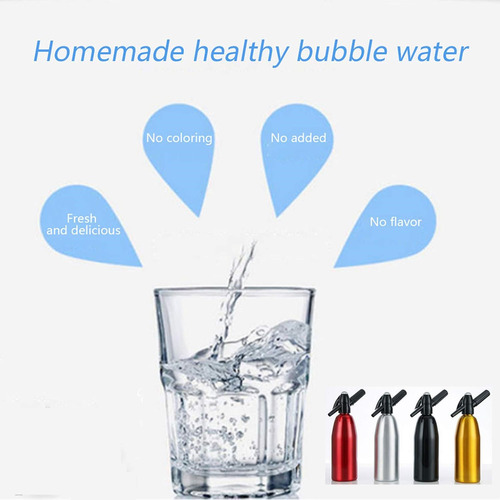 Sifón De Refresco De 1 Litro Para Cócteles Gaseosos Caseros,