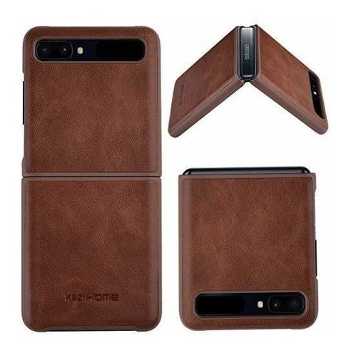 Kezihome Funda Para Samsung Galaxy Z/z Flip 5g, Piel Auténti