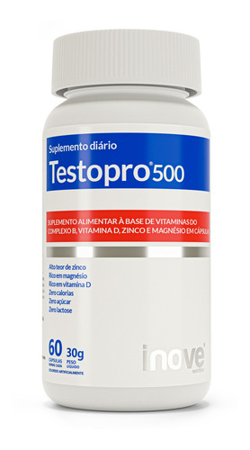 Imagem 2 de 4 de 2x Testopro500 - 60 Capsulas - Inove Nutrition