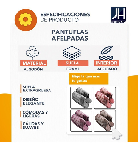 Imagen 7 de 9 de Pantuflas Sandalia Unisex Peluche Suave Comodas Felpa Mixta