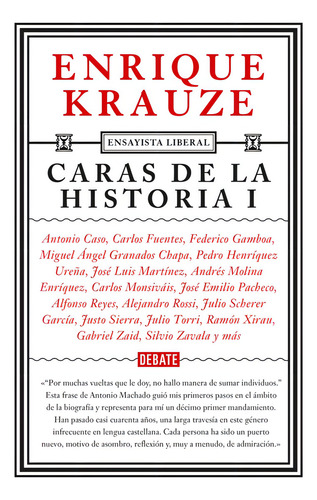 Caras De La Historia I De Enrique Krauze Editorial Debate