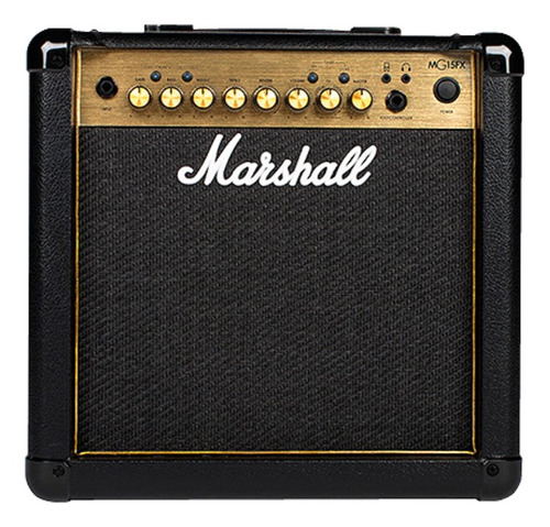 Imagen 1 de 4 de Amplificador Marshall MG15GFX Transistor para guitarra de 15W color negro 230V