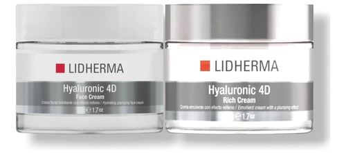 Hyaluronic 4d Face Crema De Dia + Crema De Noche Lidherma 