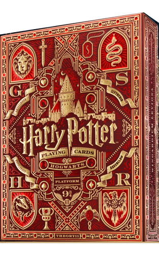 Cartas Harry Potter Luxury Playing Card Naipe Gryffindor Red