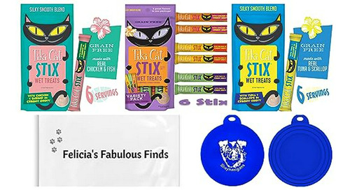 Pack De Golosinas Húmedas Tiki Cat Stix: Pato, Pollo, Salmón