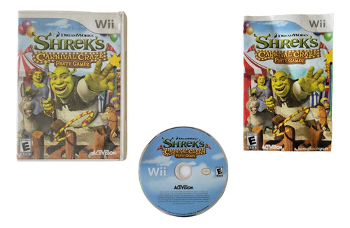Shrek Carnival Craze Party Games Nintendo Wii Wiiu Original