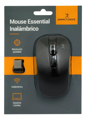 Mouse Inalámbrico Perfectchoice Essential Ajustable 1600dpi 
