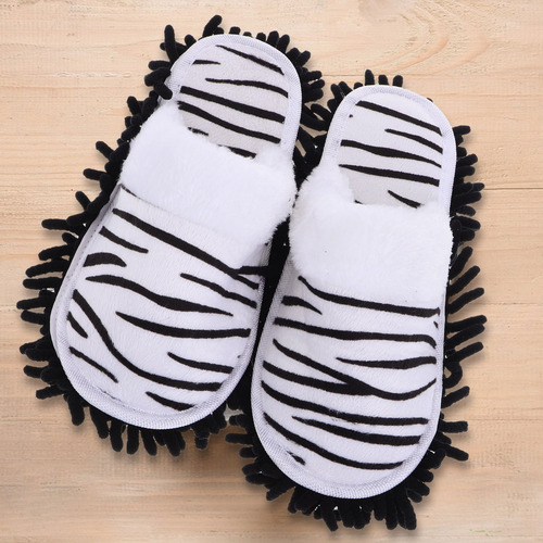 1 Par De Pantuflas Para Limpieza De Suelos, De Chenilla, Mop