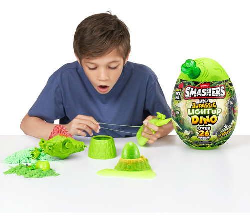 Zuru Smashers Mega Jurassic Light-up Dino Egg Huevo Sorpresa