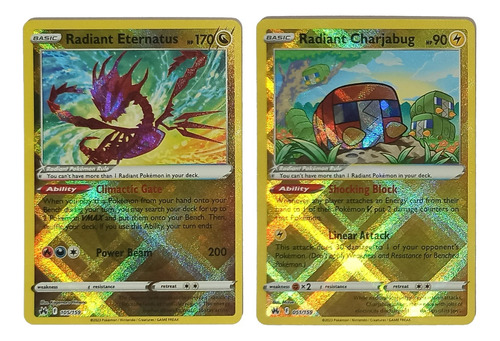 Pokémon Tcg Crown Zenith Radiant Lot - Cartas - Originales