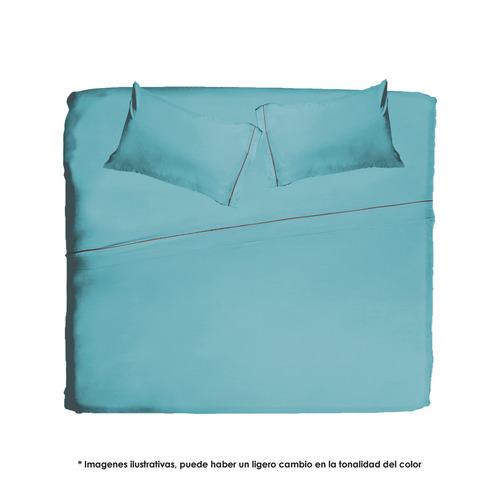 Sabana De Microfibra Super Suave King Size Azul