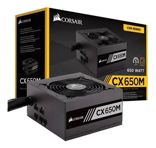 Fuente De Poder Para Pc Corsair Series Cx650m Black 100/240v