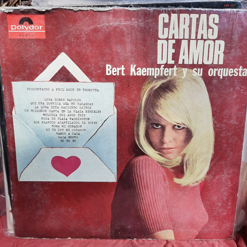 Vinilo Bert Kaempfert Y Su Orquesta Cartas De Amor O2