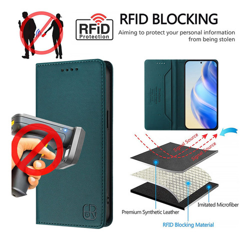 Funda De Piel Tipo Cartera Con Ranura Para Motorola G Pure 2021