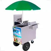 Comprar Carrinho De Doces Salgados Guloseimas Brigadeiro Em Inox 