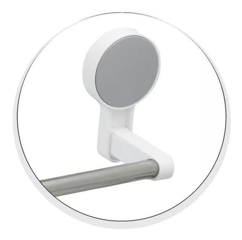 Imagen 4 de 5 de Porta Toalla Toallero Perchero Barra Baño Adhesivo 5kg Inox