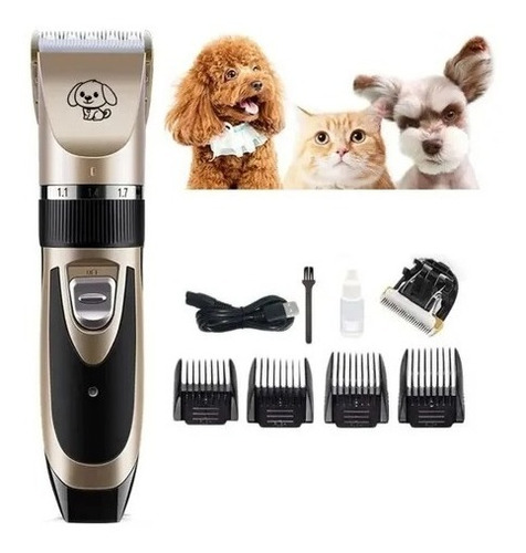 Kit Peluqueria Perros Gatos Maquina Rasuradora Electrica 