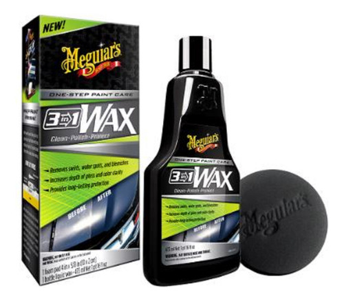 Meguiars Cera 3 En 1 - Limpia Abrillanta Protege 3in1 Wax