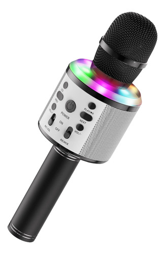 Fishoaky Microfono Karaoke Para Niño Inalambrico Cantar Mano