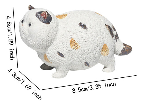 Mini Cerámica Arcilla De Arcilla De Gato Té Figura De