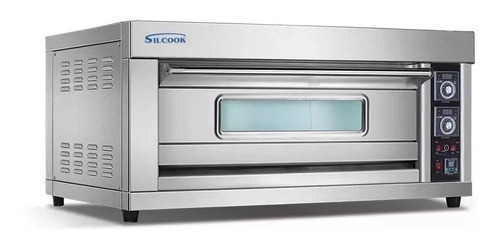 Horno Pizzero Electrico Acero Inoxidable 2 Bandejas Silcook