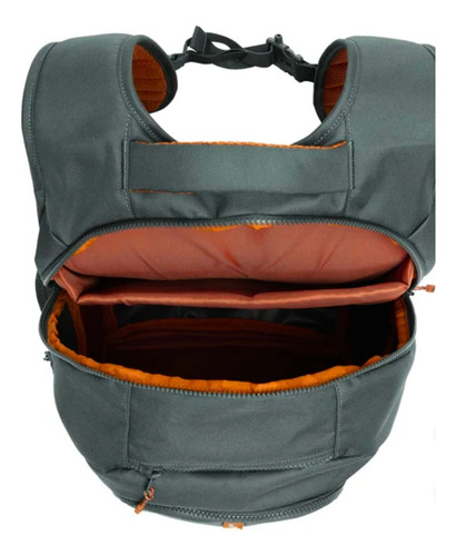 Mochila Backpack Lolë Elegante Y Acolchada Color Verde Diseño De La Tela Lisa