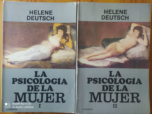 La Psicología De La Mujer / Helene Deutsch - 2 Tomos Losada