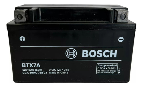 Bateria Bosch Btx7a Ytx7a-bs Rx150 An125 Vc Styler Bk Rpm