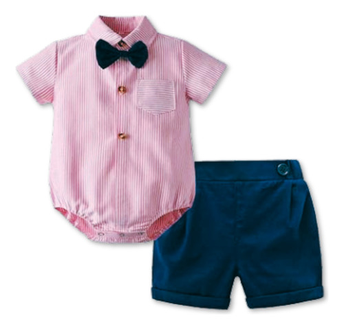 Conjunto De Vestir Body Estilo Camisa Pantalón 6 A 24 Meses