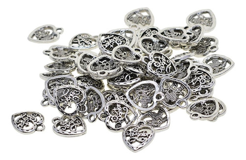 50 Piezas Colgantes De Plata Filigrana Para Fabricación De