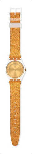 Reloj Swatch, Dama - Ge285 Por Color de la correa Dorado Color del bisel Dorado Color del fondo Dorado