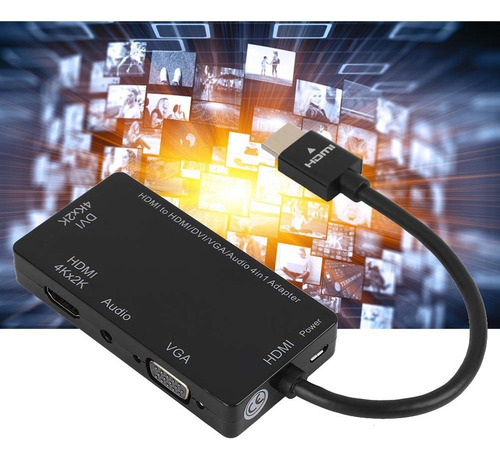 Adaptador Cabledeconn Hdmi Para Dvi 4k/vga/hdmi