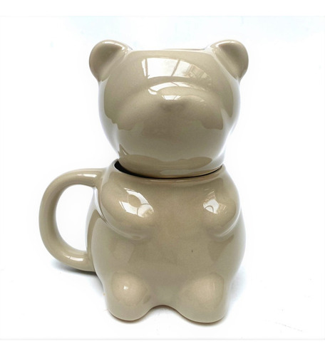Taza Forma Oso Mimoso Diseño Acabajo Color Vison