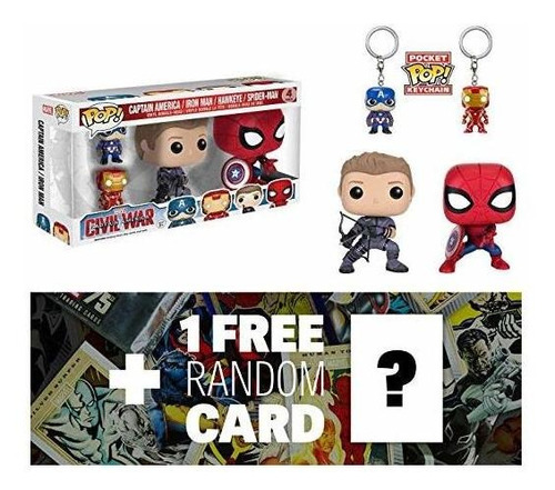 Capitán América, Iron Man, Hawkey,spider-man: Funko Pop! & P